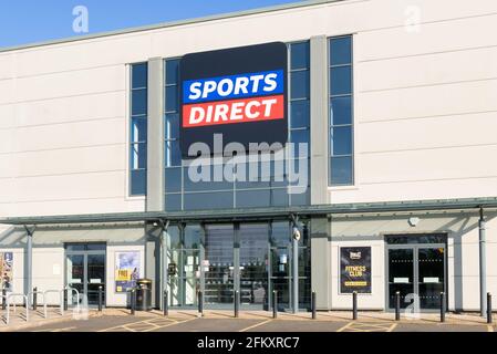 Sport Direct Store Front Victoria Retail Park Netherfield Nottingham East Midlands England GB Großbritannien Europa Stockfoto