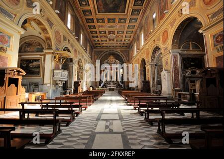 Basilika San Lorenzo in Lucina, Rom, Italien Stockfoto