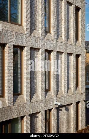 Imperial war Museum Annex von Jestico + Whiles, Modulare Konstruktion, Fensterdetails. Parkside, Imperial War Museums, London, Vereinigtes Königreich. Architekt: Stockfoto