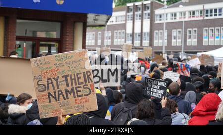 Black Lives Matter - BLM Protest in Coventry UK, 7. Juni 2020 Stockfoto