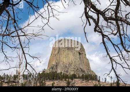 Devils Tower National Monument, Wyoming, USA Stockfoto