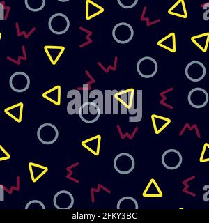 Farbenfroher geometrischer Hintergrund. Minimales Design von Deckbvorlagen für das Web. Stock Vektor