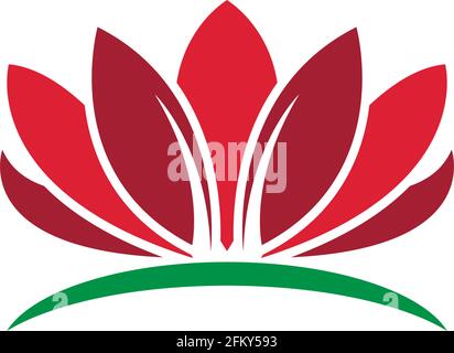 Schönheit Lotus Blumen Logo Symbol Design Vorlage Vektor Stock Vektor