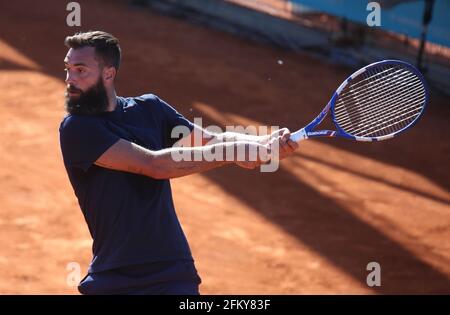 Madrid, Spanien. Mai 2021. Benoit Paire von Frankreich während der Mutua Madrid Open 2021, Masters 1000 Tennisturnier am 4. Mai 2021 in La Caja Magica in Madrid, Spanien - Foto Laurent Lairys / DPPI / LiveMedia Kredit: Unabhängige Fotoagentur/Alamy Live News Stockfoto