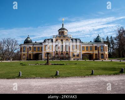 Schloss Belvedere bei Weimar in Thüringen mit Schlossgärten Stockfoto