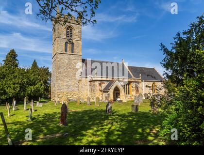 St. Peter Kirche in Welford on Avon, Warwickshire, England. Stockfoto