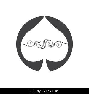 Spaten-Logo, Spaten, schwarz, Logo, Logos, monogram, Marke, einfach, elegant Stock Vektor