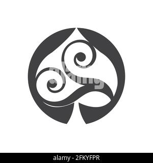 Spaten-Logo, Spaten, schwarz, Logo, Logos, monogram, Marke, einfach, elegant Stock Vektor