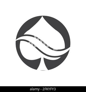 Spaten-Logo, Spaten, schwarz, Logo, Logos, monogram, Marke, einfach, elegant Stock Vektor