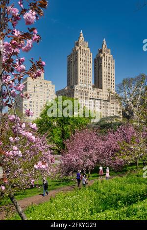 Der Frühling im Central Park ist wunderschön, New York City, USA Stockfoto