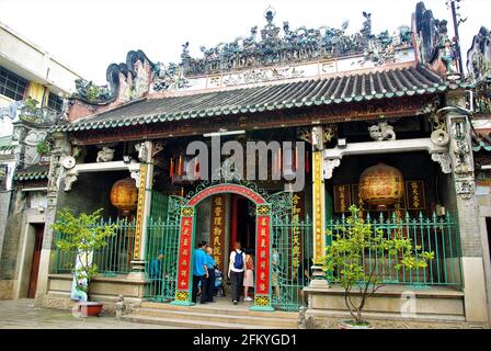 Thien Hau Tempel Mazu gewidmet, die chinesische Göttin des Meeres, Ho Chi Minh Stadt, Vietnam, Asien Stockfoto