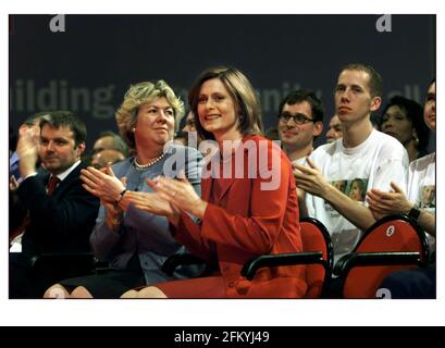 Sarah Macauley Ehefrau auf der Labour Party Konferenz Oktober 2000 Stockfoto