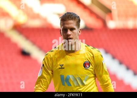 London, Großbritannien. Mai 2021. Ben Amos von Charlton Athletic während des Spiels der Sky Bet League 1 zwischen Charlton Athletic und Lincoln City am Dienstag, den 4. Mai 2021 im The Valley, London. (Kredit: Ivan Yordanov) Kredit: MI Nachrichten & Sport /Alamy Live Nachrichten Stockfoto