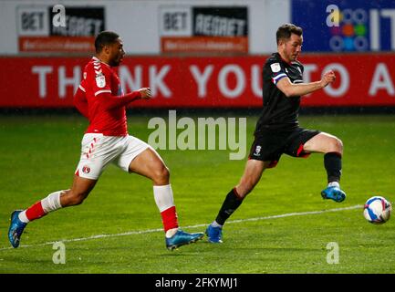 Woolwich, Großbritannien. Mai 2021. WOOLWICH, Vereinigtes Königreich, MAI 04:Tom Hopper von Lincoln City während der Sky Bet League One zwischen Charlton Athletic und Lincoln City im Valley, Woolwich am 04. Mai 2021 Credit: Action Foto Sport/Alamy Live News Stockfoto