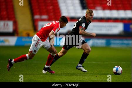 Woolwich, Großbritannien. Mai 2021. WOOLWICH, Vereinigtes Königreich, MAI 04: Harry Anderson von Lincoln City während der Sky Bet League One zwischen Charlton Athletic und Lincoln City im Valley, Woolwich am 04. Mai 2021 Credit: Action Foto Sport/Alamy Live News Stockfoto