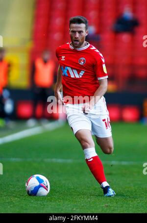 Woolwich, Großbritannien. Mai 2021. WOOLWICH, Vereinigtes Königreich, MAI 04: Charlton Athletic's Adam Matthews während der Sky Bet League One zwischen Charlton Athletic und Lincoln City im Valley, Woolwich am 04. Mai 2021 Credit: Action Foto Sport/Alamy Live News Stockfoto