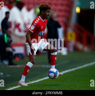 Woolwich, Großbritannien. Mai 2021. WOOLWICH, Vereinigtes Königreich, MAI 04: Ian Maatsen von Charlton Athletic (Leihgabe von Chelsea) während der Sky Bet League One zwischen Charlton Athletic und Lincoln City im Valley, Woolwich am 04. Mai 2021 Credit: Action Foto Sport/Alamy Live News Stockfoto