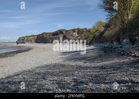 Lilstock Beach auf dem Somerset-Abschnitt des England Coast Path Stockfoto