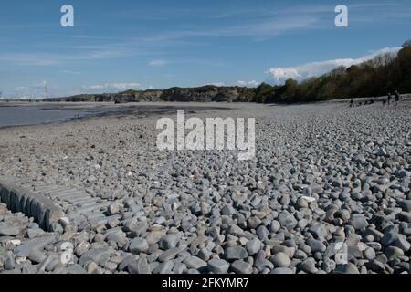 Lilstock Beach auf dem Somerset-Abschnitt des England Coast Path Stockfoto