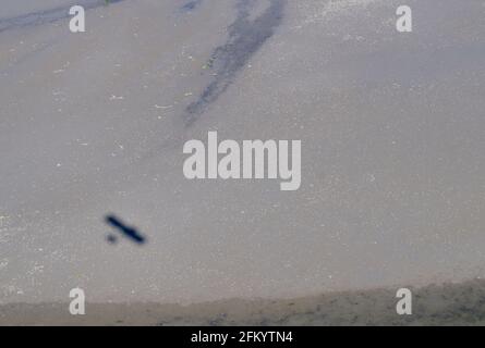 Luftaufnahme der Flussmündung des Chemainus, Chemainus Valley, Vancouver Island, British Columbia, Kanada. Stockfoto