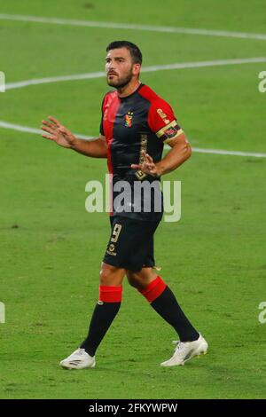 Lima, Peru. Mai 2021. Bernardo Cuesta spielte während eines Spiels zwischen Melgar (Peru) und Athletico Paranaense im Nationalstadion von Peru in Lima, Peru. Spiel gültig für Gruppe D, dritte Runde der Gruppenphase der CONMEBOL Sudamericana 2021. Kredit: Ricardo Moreira/FotoArena/Alamy Live Nachrichten Stockfoto