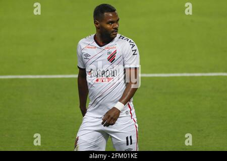 Lima, Peru. Mai 2021. Nikão während des Fußballspiels Copa Sul-Americana zwischen Melgar und Athletico Paranaense im Estadio Nacional del Peru in Lima, Peru Credit: SPP Sport Press Foto. /Alamy Live News Stockfoto