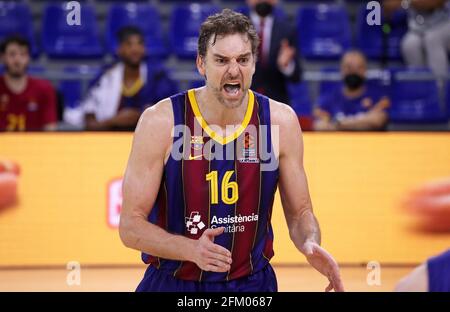 Barcelona, Spanien. Mai 2021. 04. Mai 2021, Barcelona, Katalonien, Spanien: Pau Gasol im Spiel zwischen dem FC Barcelona und Zenit Saint Petersburg, das dem 5. Spiel des Euroleague-Finales 1/4 entspricht, gespielt im Palau Blaugrana. Foto: JGS/Cordon Press Quelle: CORDON PRESS/Alamy Live News Stockfoto