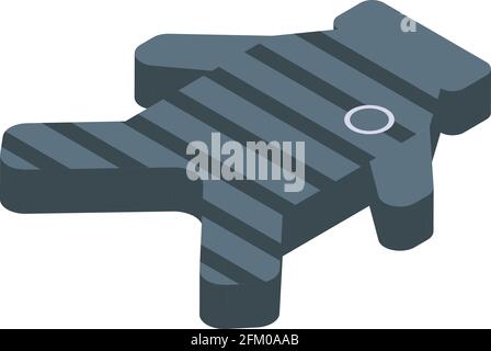 Symbol für Hundeverband. Isometrisches Vektor-Symbol für Hundeverband für Webdesign isoliert auf weißem Hintergrund Stock Vektor