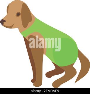 Symbol für das Welpenkleid. Isometrisch von Puppy Kleid Vektor-Symbol für Web-Design isoliert auf weißem Hintergrund Stock Vektor
