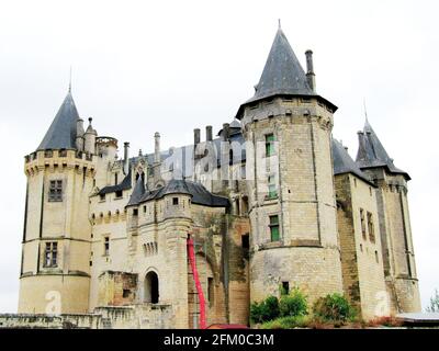 Saumur, Castle, Chateau de Saumur, Saumur Castle, Maine et Loire, Loire-Tal, Loire, Val de Loire, UNESCO-Weltkulturerbe, Frankreich Stockfoto