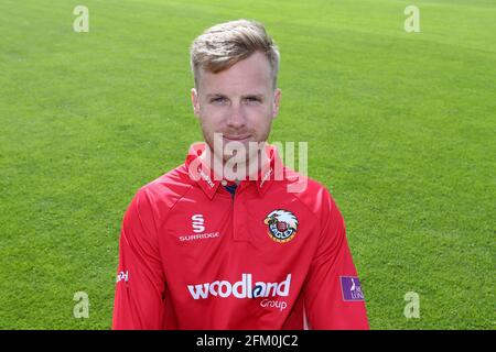 Adam Wheater von Essex im Royal London One Day Cup Kit während des Essex CCC Press Day im Cloudfm County Ground am 4. April 2018 Stockfoto
