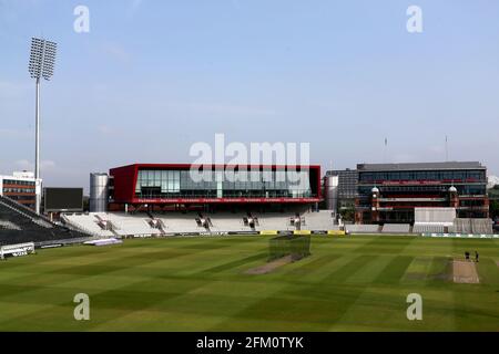 Gesamtansicht des Bodens vor Lancashire CCC gegen Essex CCC, Specsavers County Championship Division 1 Cricket in Emirates Old Trafford am 11. Ju Stockfoto