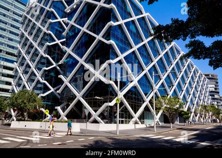 Die Diagrid bauten eine Shelly Street an Kings Wharf, die Ist auch der Hauptsitz der Macquarie Bank Sydney Australia Stockfoto