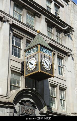 Eason-Uhr in Dublin Stockfoto