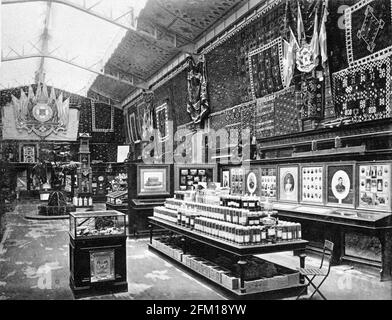 Ausstellung Universelle, Paris,1889 : Innenansicht der Ausstellung von Grece. Stockfoto