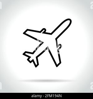 Abbildung des Ebenensymbols auf weißem Hintergrund Stock Vektor