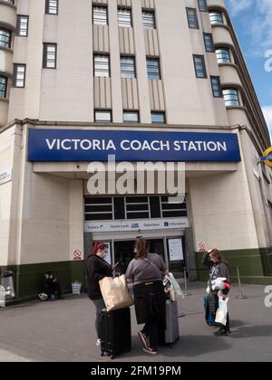 Victoria Coach Station, London, Außenansicht Stockfoto