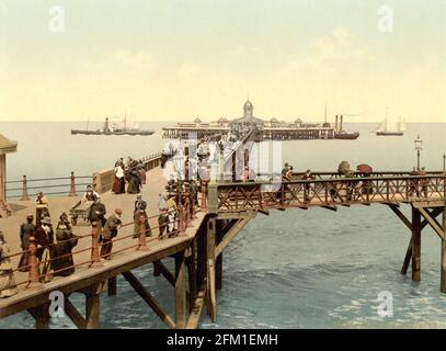 Margate Pier, Kent um 1890-1900 Stockfoto