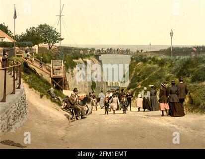 Newgate Gap, Margate, Kent um 1890-1900 Stockfoto