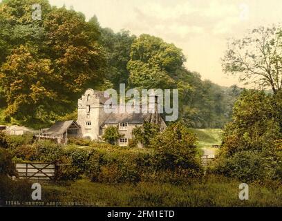 Ogwell Mill bei Newton Abbot, Devon um 1890-1900 Stockfoto