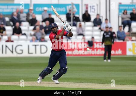 Varun Chopra erreicht 4 Läufe für Essex während Essex Eagles vs Gloucestershire, Royal London One-Day Cup Cricket auf dem Cloudfm County Ground am 7. Mai 20 Stockfoto