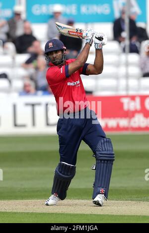 Varun Chopra erreicht 4 Läufe für Essex während Essex Eagles vs Gloucestershire, Royal London One-Day Cup Cricket auf dem Cloudfm County Ground am 7. Mai 20 Stockfoto