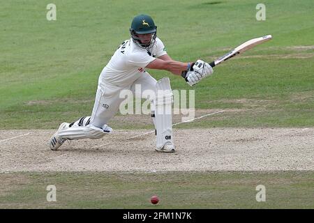 Steven Mullaney erreicht 4 Läufe für Nottinghamshire während Nottinghamshire CCC gegen Essex CCC, Specsavers County Championship Division 1 Cricket in Trent Br Stockfoto