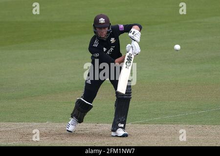 Will jackt im Batting Action für Surrey während Surrey vs Essex Eagles, Royal London One-Day Cup Cricket beim Kia Oval am 23. April 2019 Stockfoto