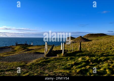 Gilson's Cove Minen in Port Quint. Stockfoto