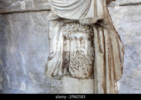 Stützfigur für die Statue des Hermes, der das Kleinkind Dionysos trägt. 2 Jahrhundert A.D., Athen, Griechenland Stockfoto