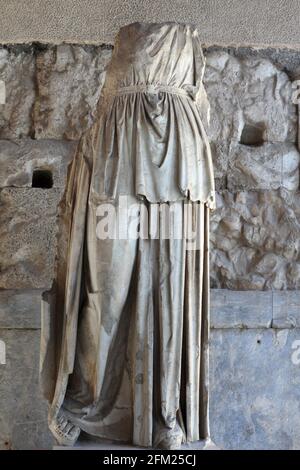 Statue von Apollo Patroos, 4 Jahrhundert v. Chr., Athen, Griechenland Stockfoto