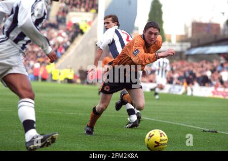Fußballspieler Robbie Keane West Bromwich Albion / Wolverhampton Wanderers AT The Hawthorns 29/11/98 2-0 Stockfoto
