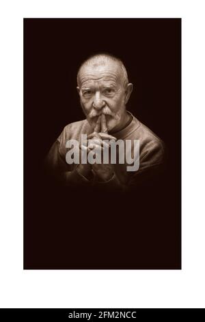 Athol Fugard...... Südafrikanischer Dramatiker in London.pic David Sandison 15/3/2002 Stockfoto