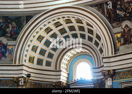 Rotunde der Himmelfahrt der Muttergottes in Mosta auf der maltesischen Insel Stockfoto